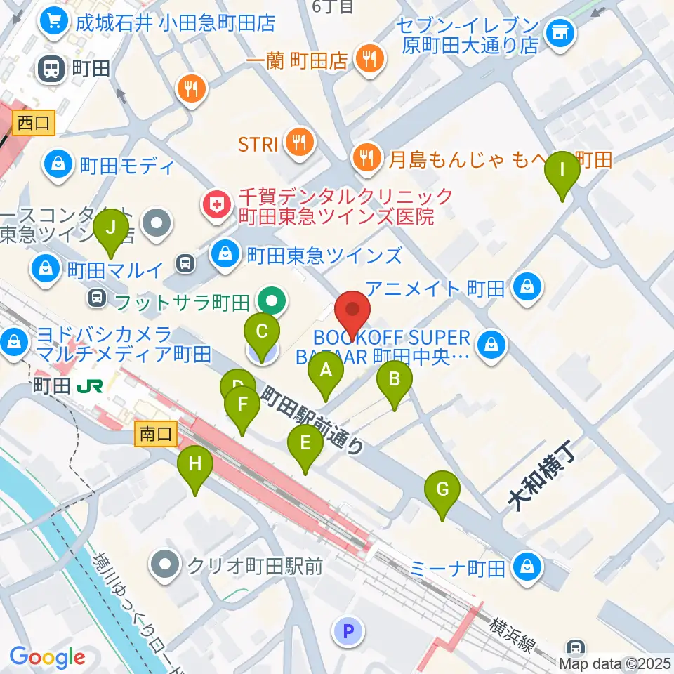 スガナミミュージックサロン町田周辺の駐車場・コインパーキング一覧地図