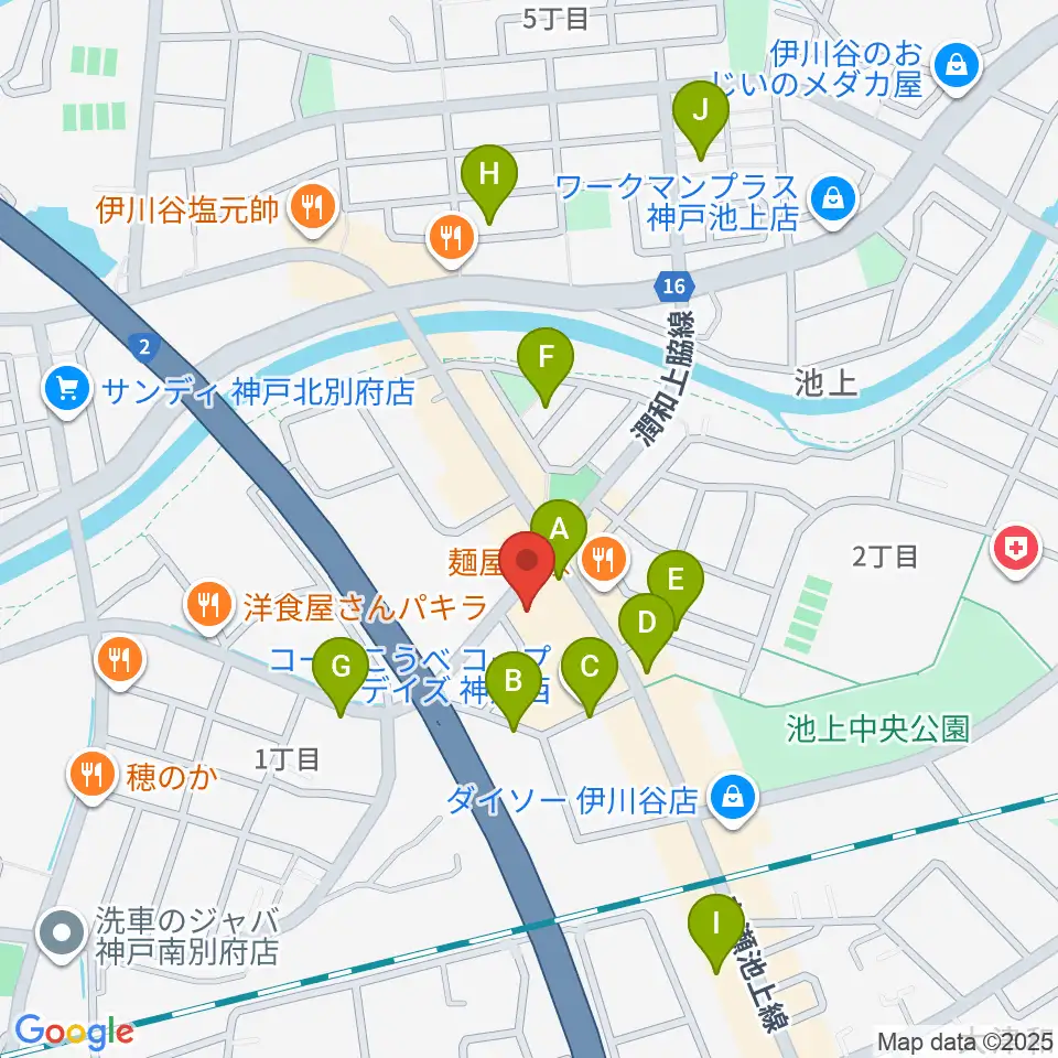 スガナミ楽器 伊川谷ミュージックセンター周辺の駐車場・コインパーキング一覧地図