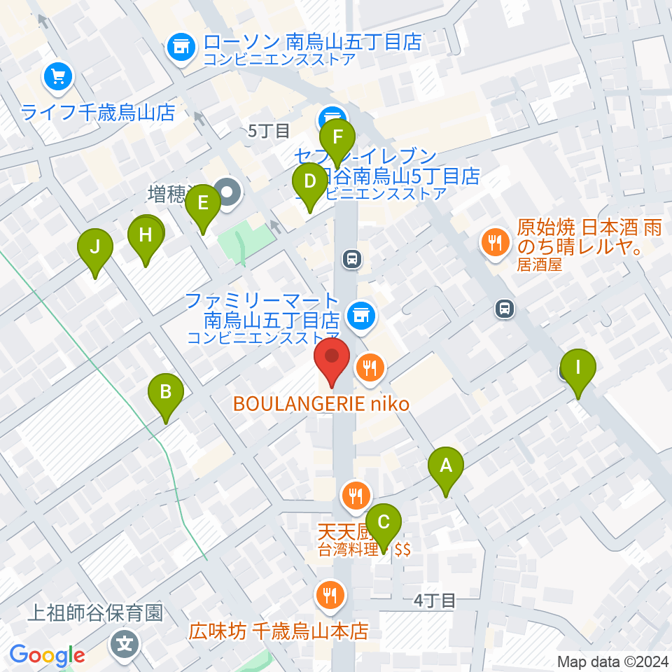 スガナミ楽器 烏山南口センター周辺の駐車場・コインパーキング一覧地図