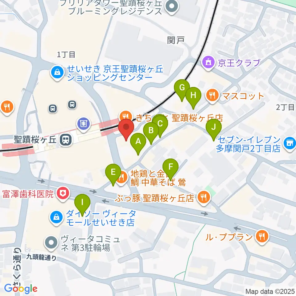 スガナミ楽器 桜ヶ丘センター周辺の駐車場・コインパーキング一覧地図