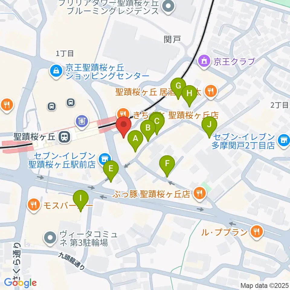 スガナミ楽器 桜ヶ丘センター周辺の駐車場・コインパーキング一覧地図