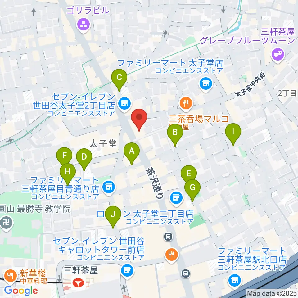 スガナミ三軒茶屋センター周辺の駐車場・コインパーキング一覧地図