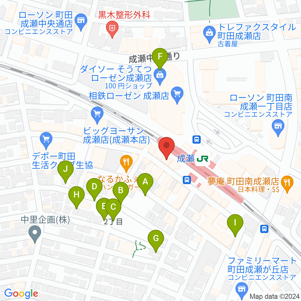 スガナミ楽器 成瀬センター周辺の駐車場・コインパーキング一覧地図