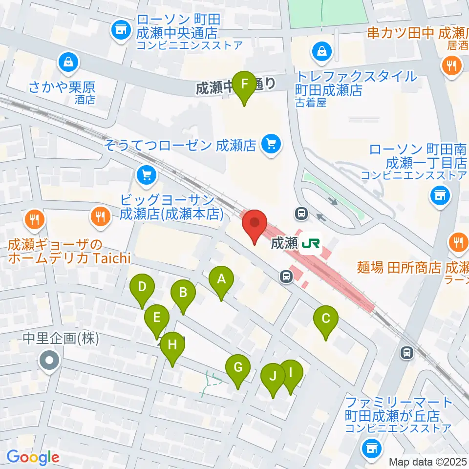 スガナミ楽器 成瀬センター周辺の駐車場・コインパーキング一覧地図