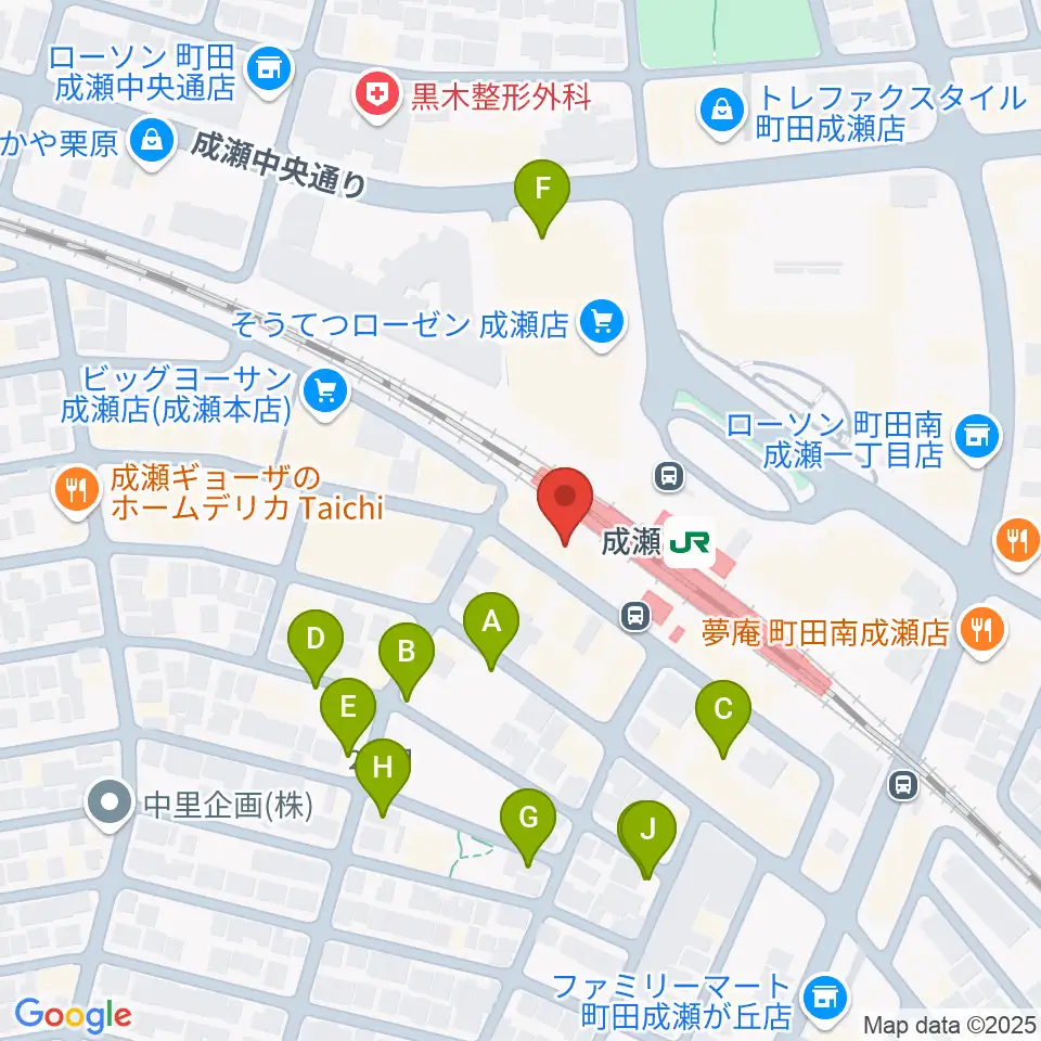 スガナミ楽器 成瀬センター周辺の駐車場・コインパーキング一覧地図