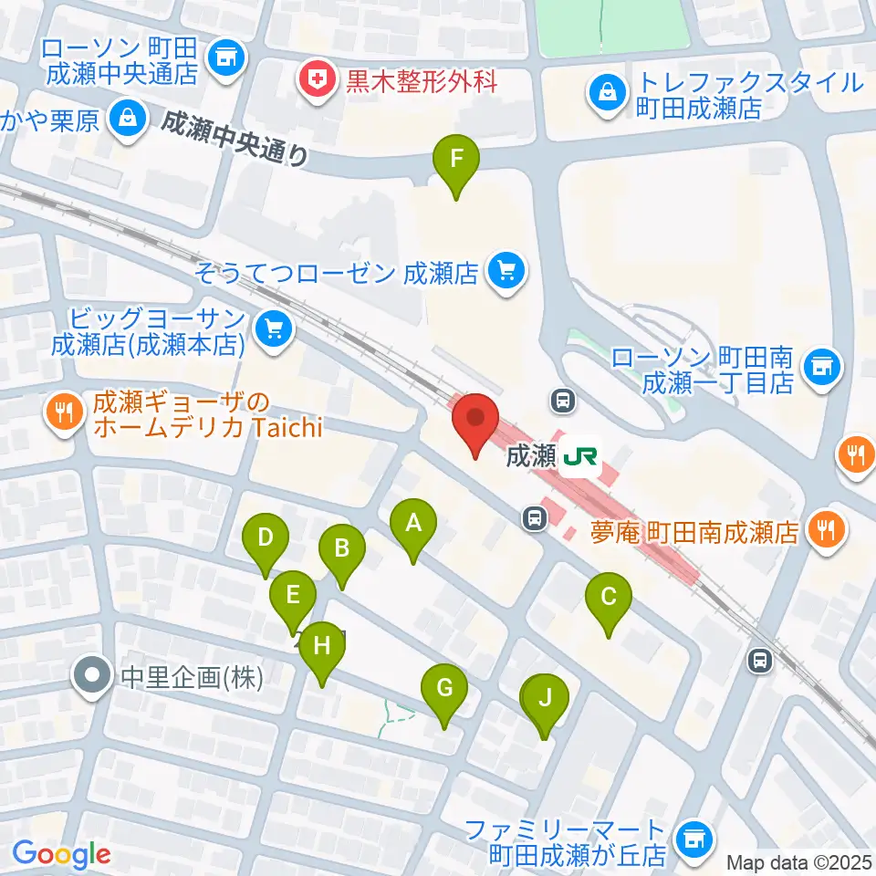 スガナミ楽器 成瀬センター周辺の駐車場・コインパーキング一覧地図