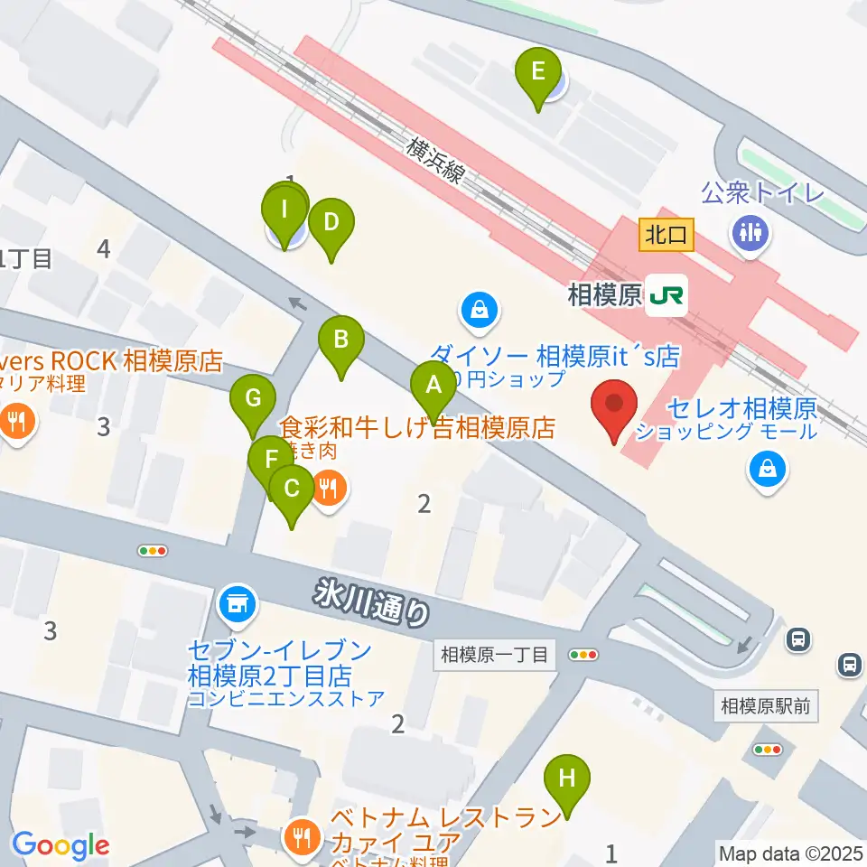 スガナミ楽器 相模原センター周辺の駐車場・コインパーキング一覧地図
