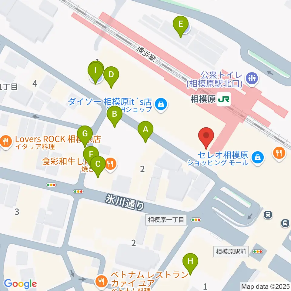 スガナミ楽器 相模原センター周辺の駐車場・コインパーキング一覧地図