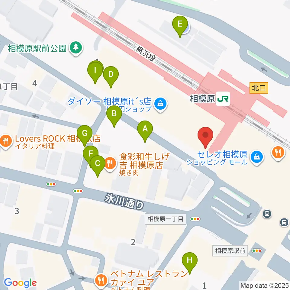 スガナミ楽器 相模原センター周辺の駐車場・コインパーキング一覧地図