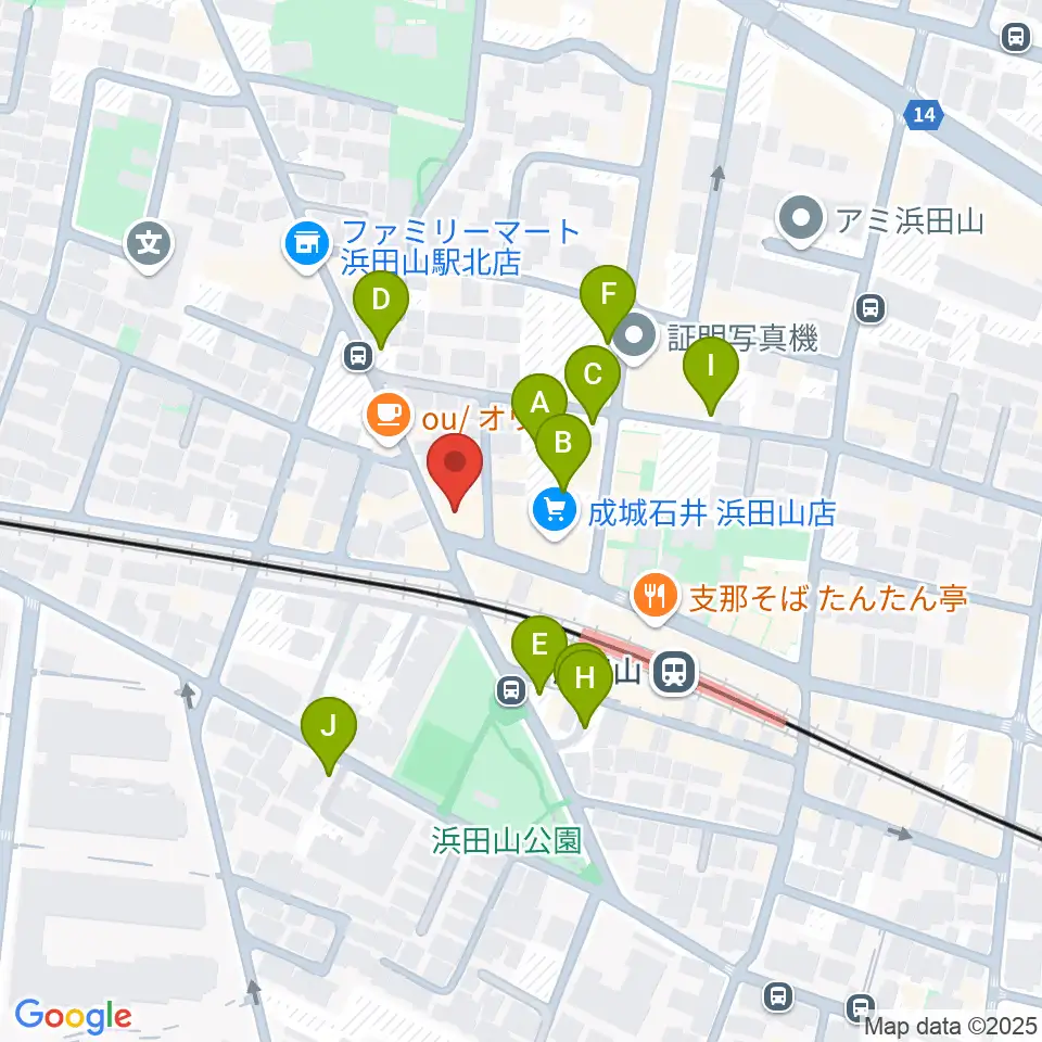 スガナミ楽器 浜田山センター周辺の駐車場・コインパーキング一覧地図