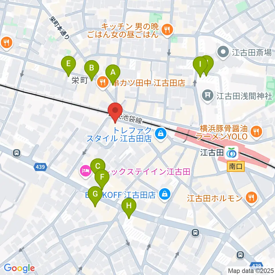 エークラスミュージック 江古田センター周辺の駐車場・コインパーキング一覧地図