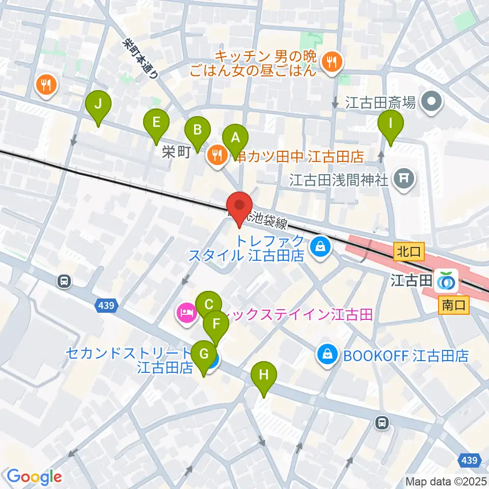 エークラスミュージック 江古田センター周辺の駐車場・コインパーキング一覧地図