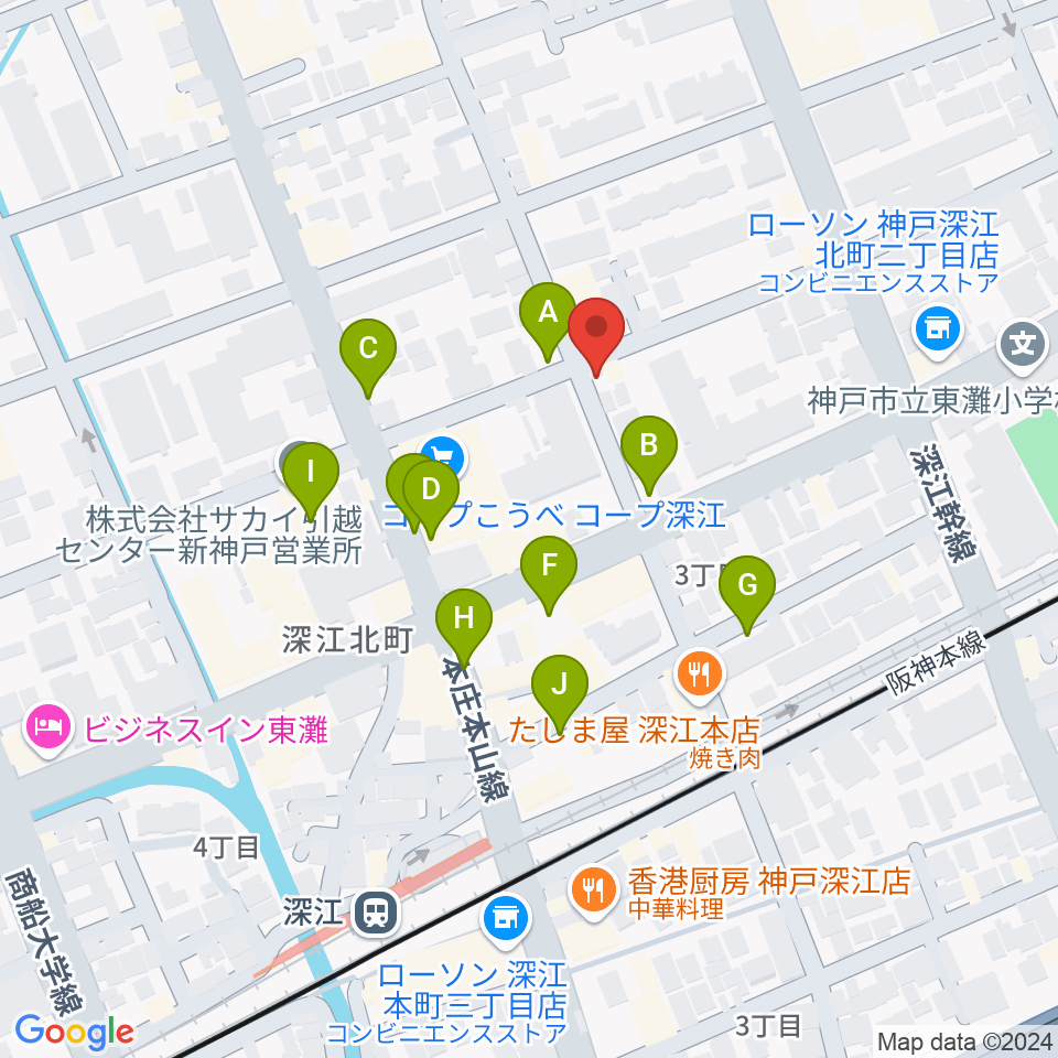 レオミュージック周辺の駐車場・コインパーキング一覧地図