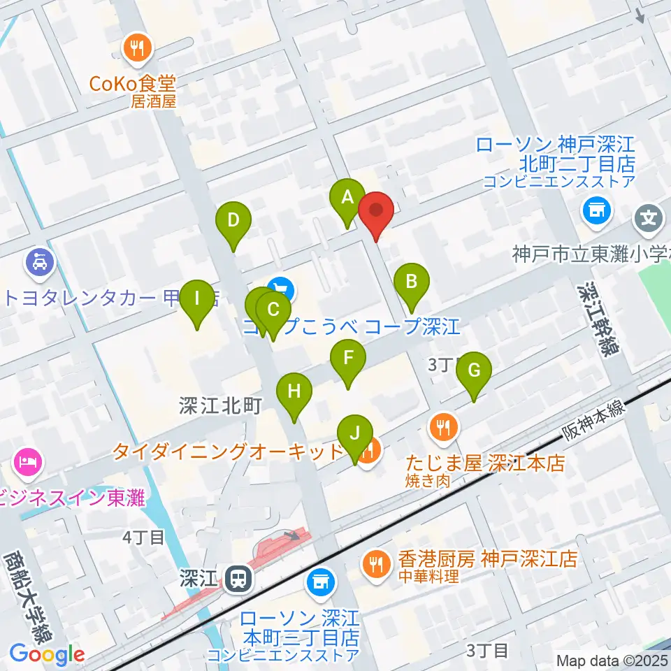 レオミュージック周辺の駐車場・コインパーキング一覧地図