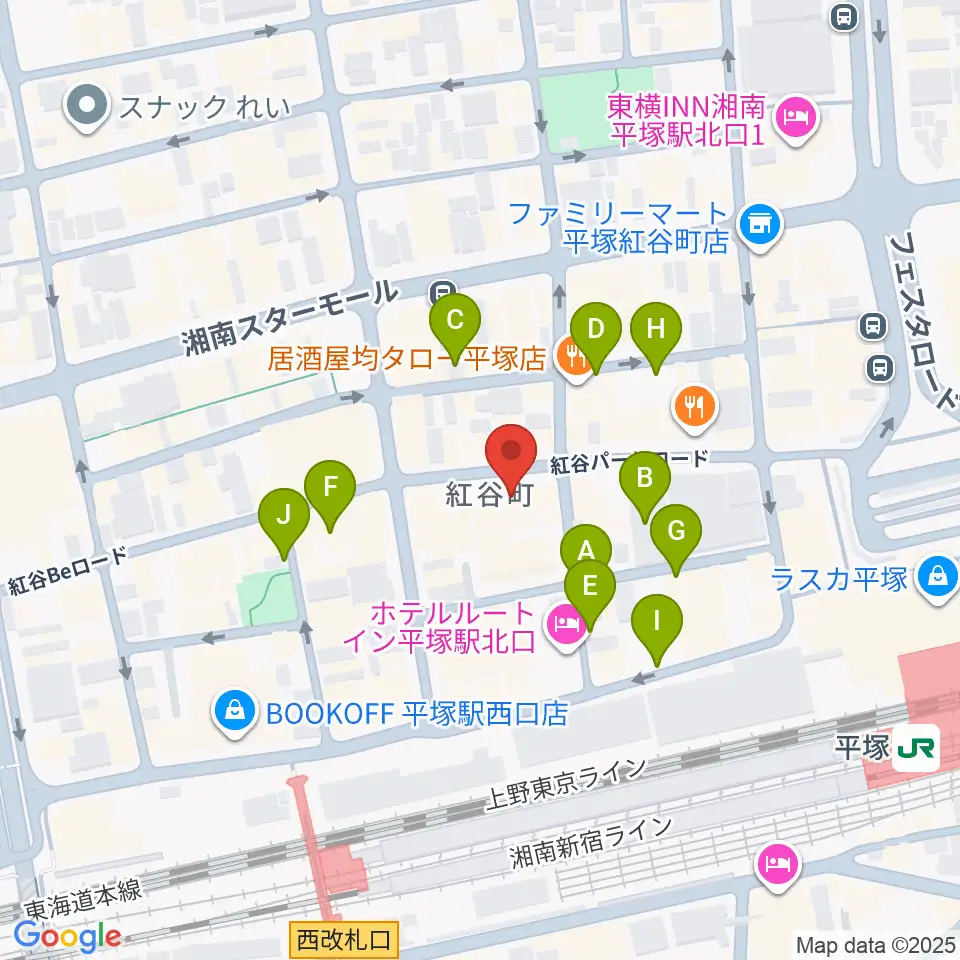 音楽スペースパル周辺の駐車場・コインパーキング一覧地図