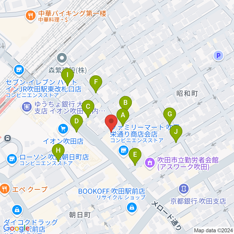 歌枕直美音楽教室周辺の駐車場・コインパーキング一覧地図