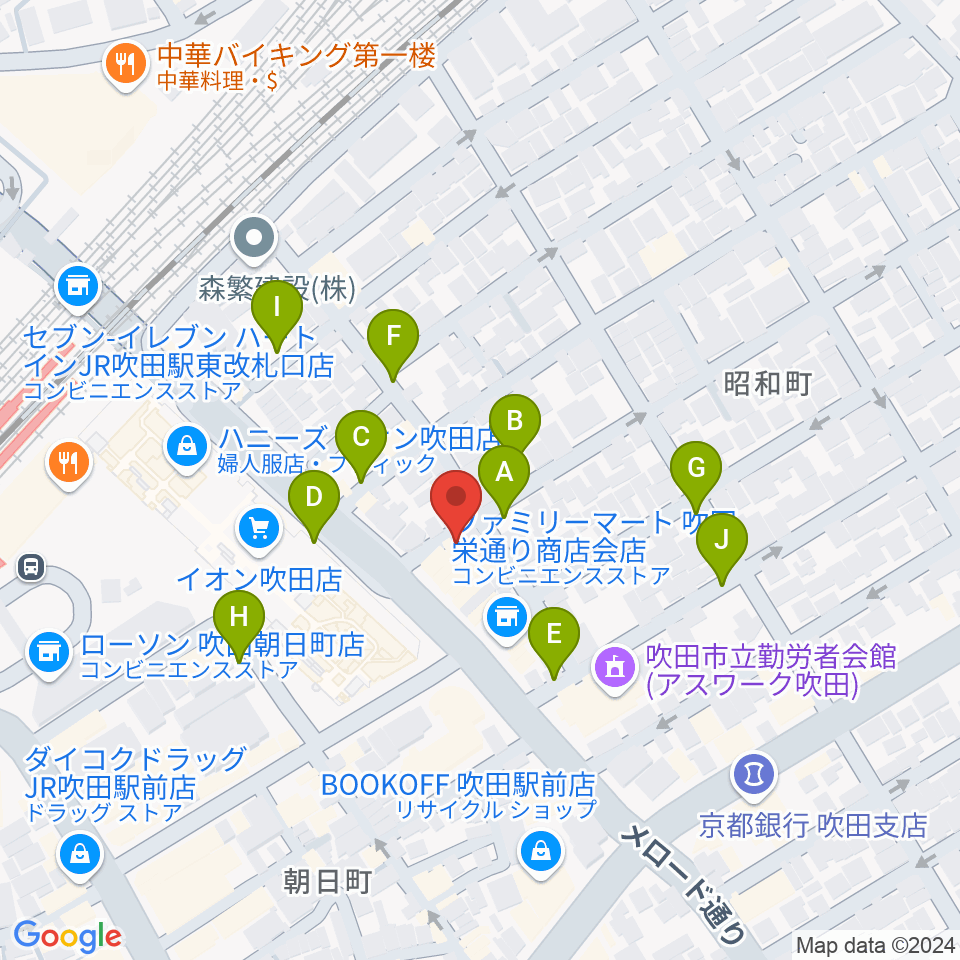 歌枕直美音楽教室周辺の駐車場・コインパーキング一覧地図