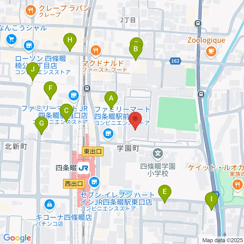 四條畷学園音楽教室周辺の駐車場・コインパーキング一覧地図