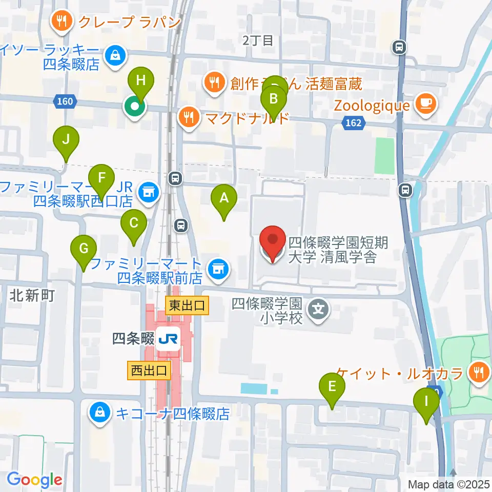 四條畷学園音楽教室周辺の駐車場・コインパーキング一覧地図