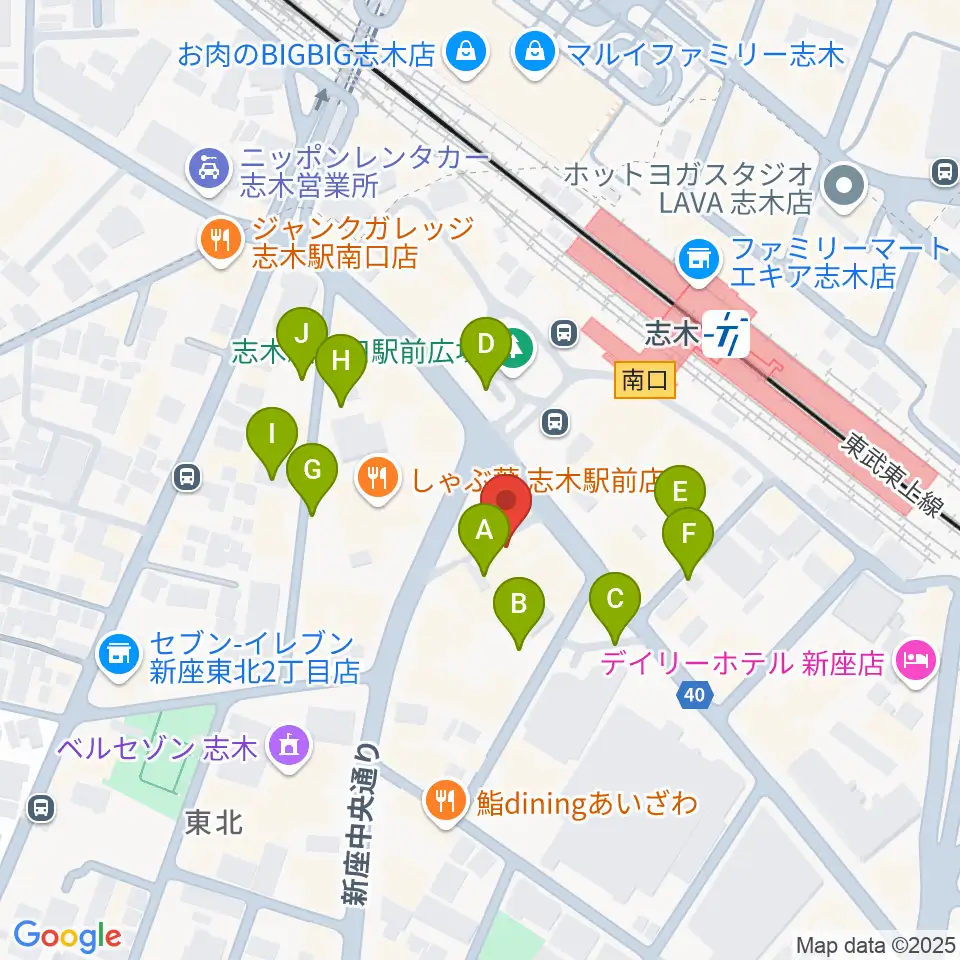 森音楽教室周辺の駐車場・コインパーキング一覧地図