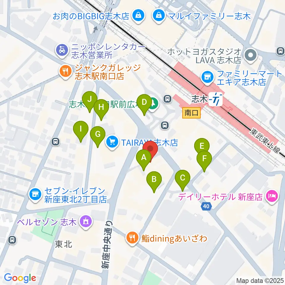 森音楽教室周辺の駐車場・コインパーキング一覧地図