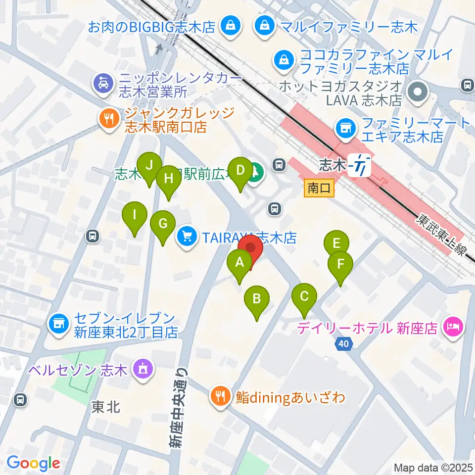 森音楽教室周辺の駐車場・コインパーキング一覧地図
