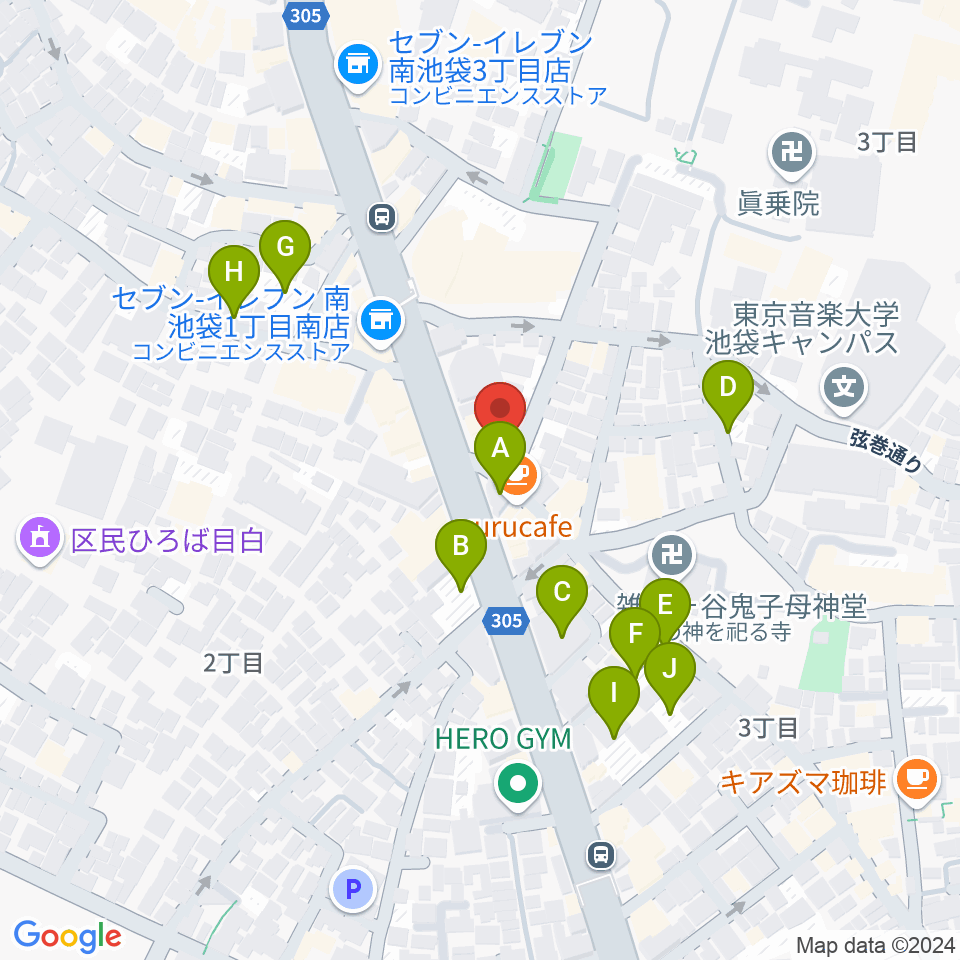 東京音楽大学付属民族音楽研究所周辺の駐車場・コインパーキング一覧地図