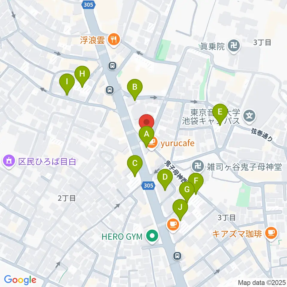 東京音楽大学付属民族音楽研究所周辺の駐車場・コインパーキング一覧地図