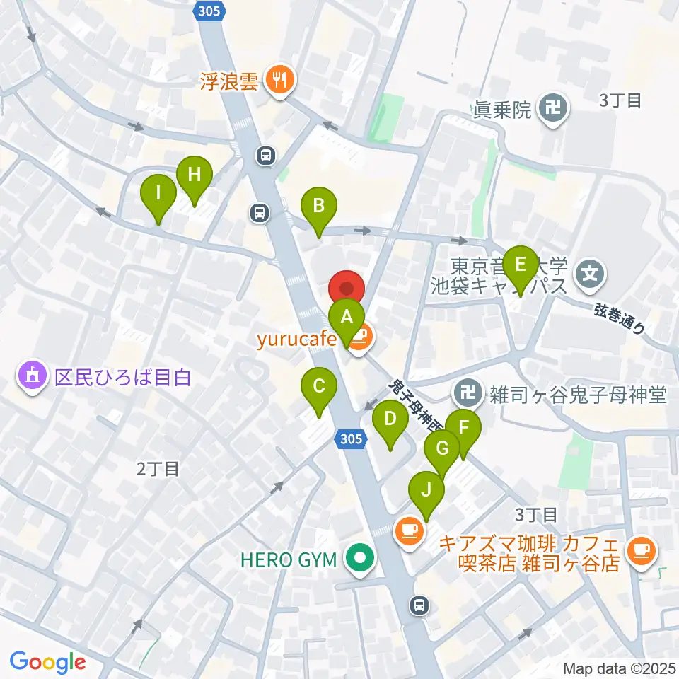 東京音楽大学付属民族音楽研究所周辺の駐車場・コインパーキング一覧地図