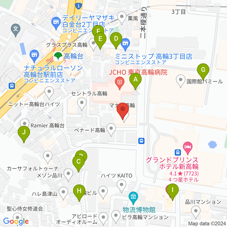 地唄箏曲美緒野会周辺の駐車場・コインパーキング一覧地図