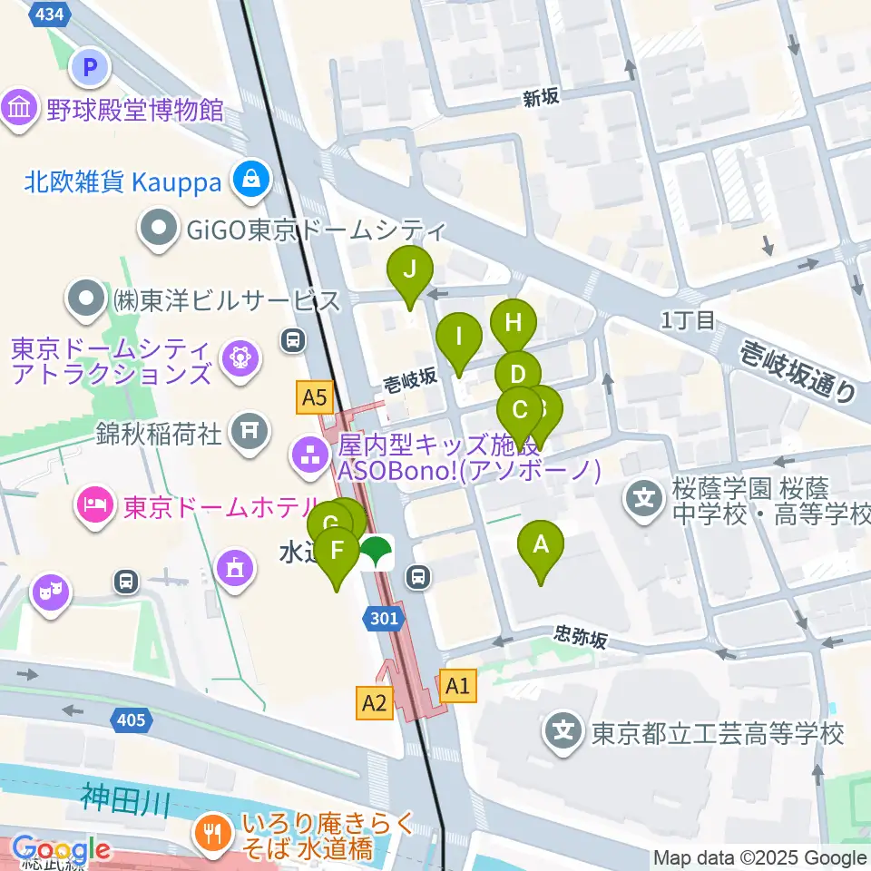 宝槻美代子音楽教室周辺の駐車場・コインパーキング一覧地図