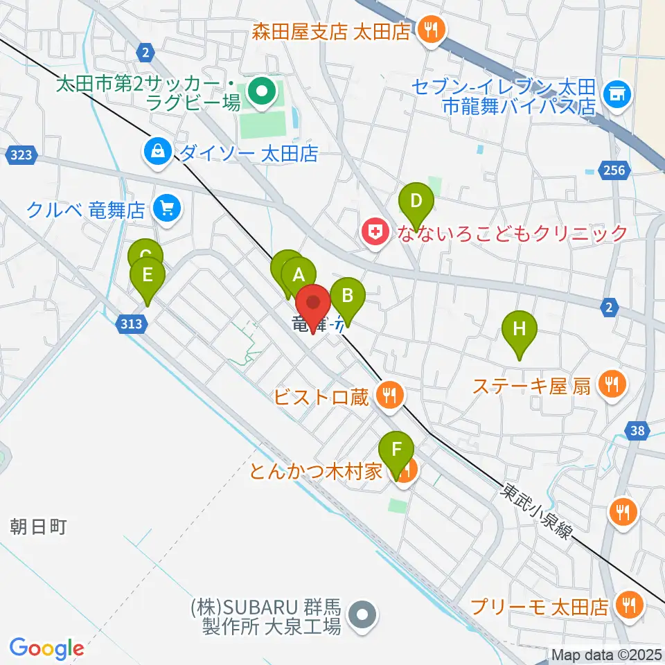 音楽サロン・シャコンヌ周辺の駐車場・コインパーキング一覧地図