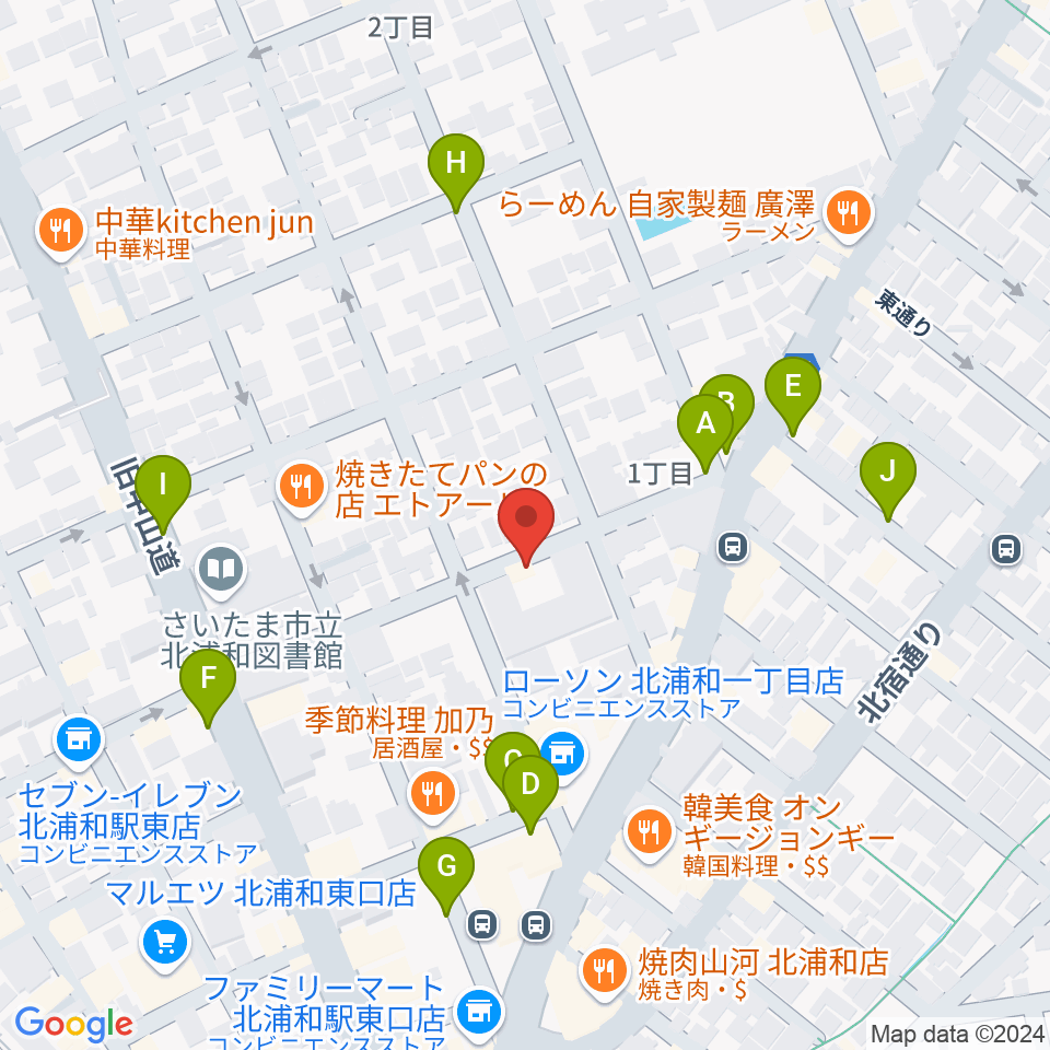 シバタ音楽教室周辺の駐車場・コインパーキング一覧地図