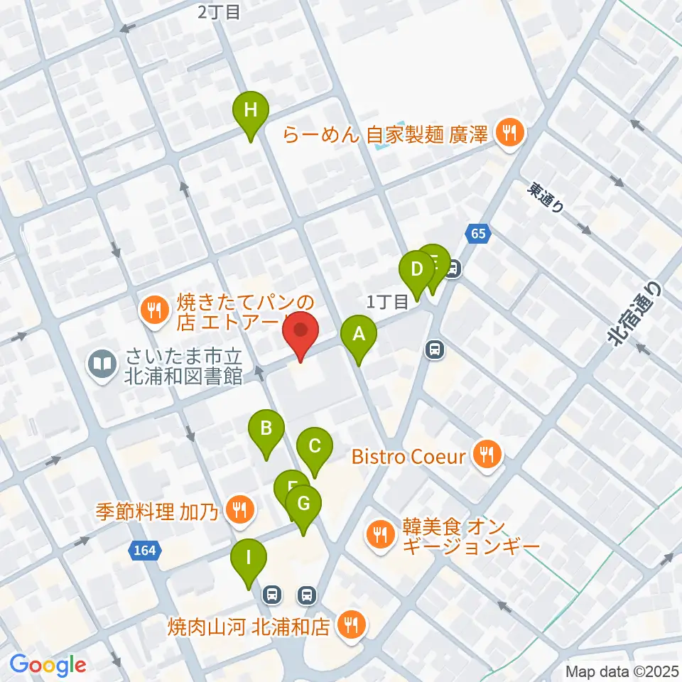 シバタ音楽教室周辺の駐車場・コインパーキング一覧地図