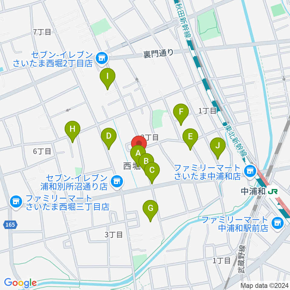 ABEバイオリン教室周辺の駐車場・コインパーキング一覧地図