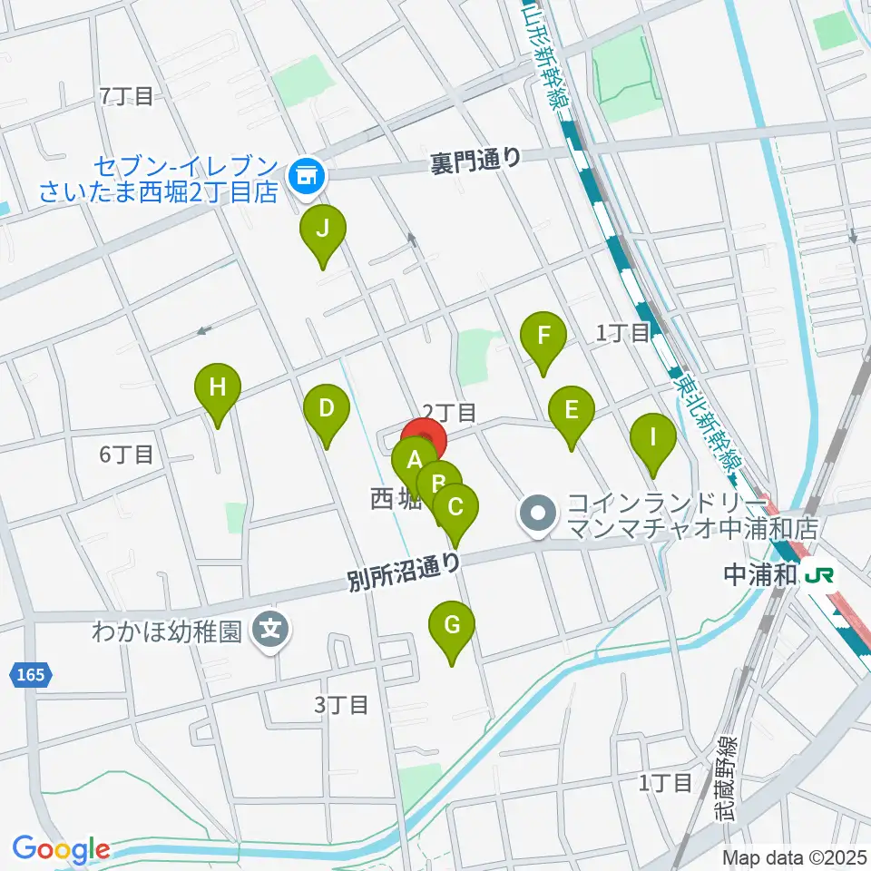 ABEバイオリン教室周辺の駐車場・コインパーキング一覧地図