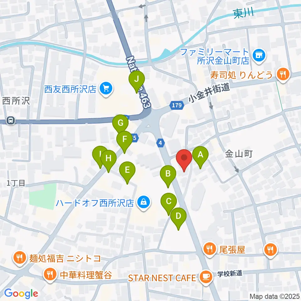 なかとみ ピアノフルート教室周辺の駐車場・コインパーキング一覧地図