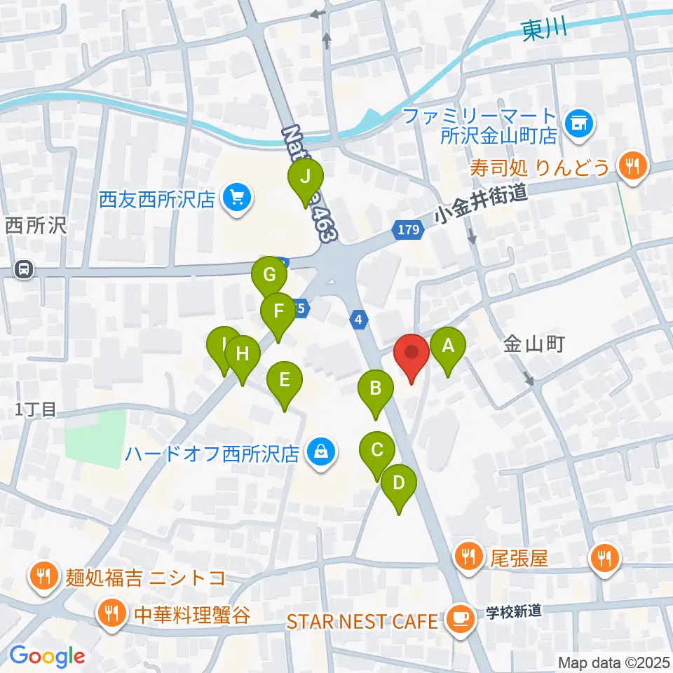 なかとみ ピアノフルート教室周辺の駐車場・コインパーキング一覧地図