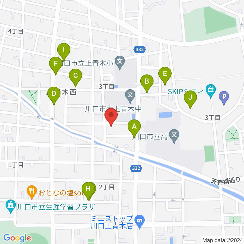 ベルウッド音楽学院周辺の駐車場・コインパーキング一覧地図