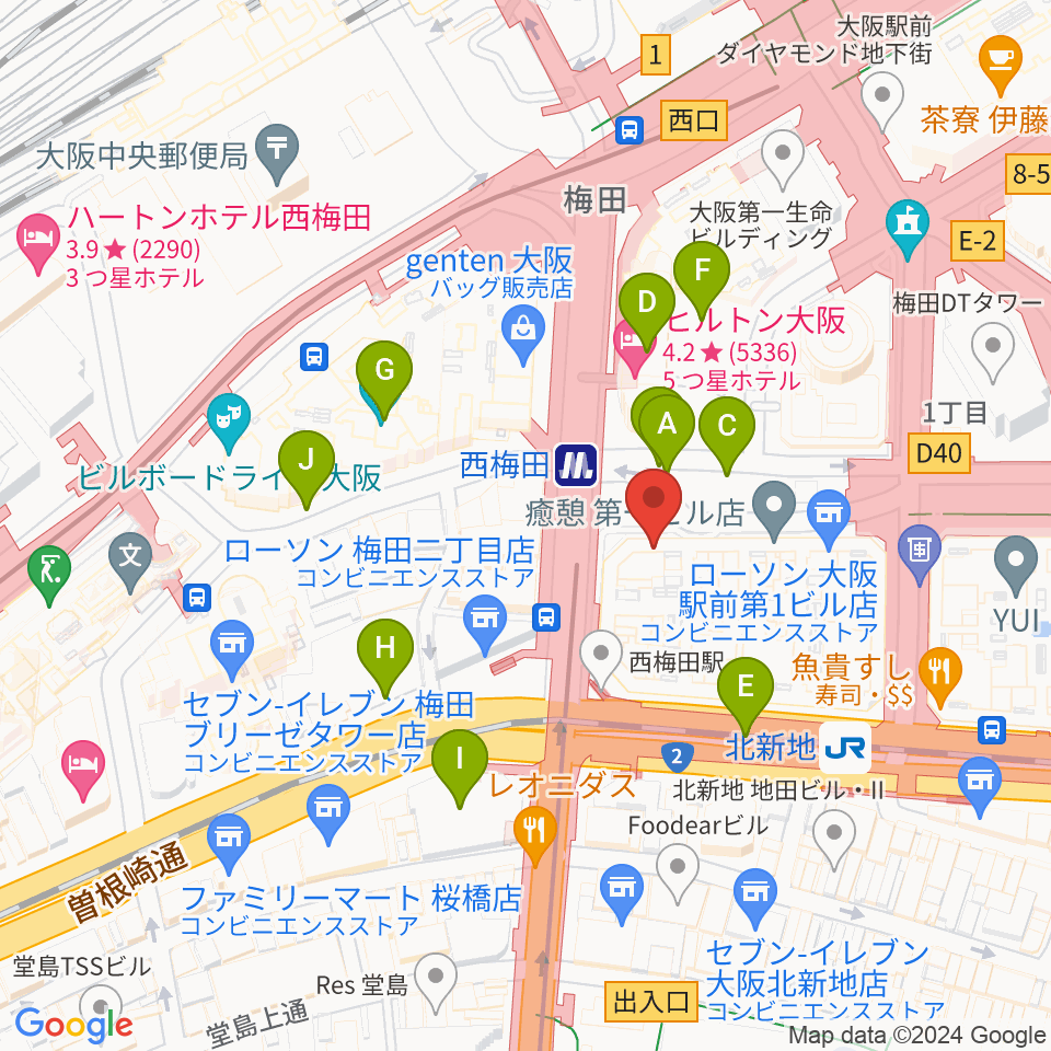 北尾音楽研究所周辺の駐車場・コインパーキング一覧地図