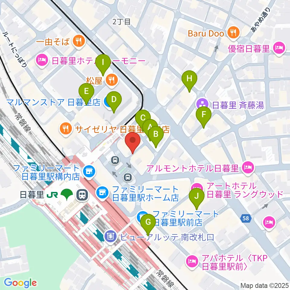 上野ヴォーカルアカデミー周辺の駐車場・コインパーキング一覧地図