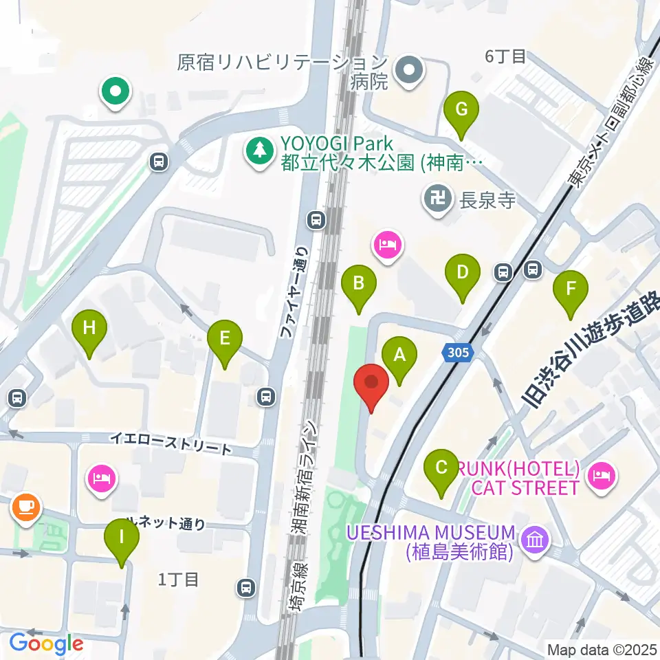 トイズミュージックスクール周辺の駐車場・コインパーキング一覧地図
