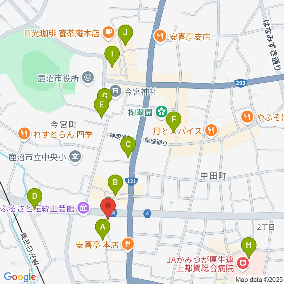 エルベ音楽院周辺の駐車場・コインパーキング一覧地図
