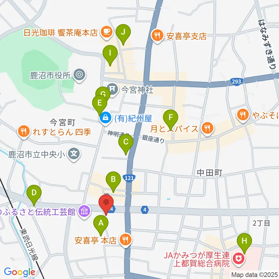 エルベ音楽院周辺の駐車場・コインパーキング一覧地図