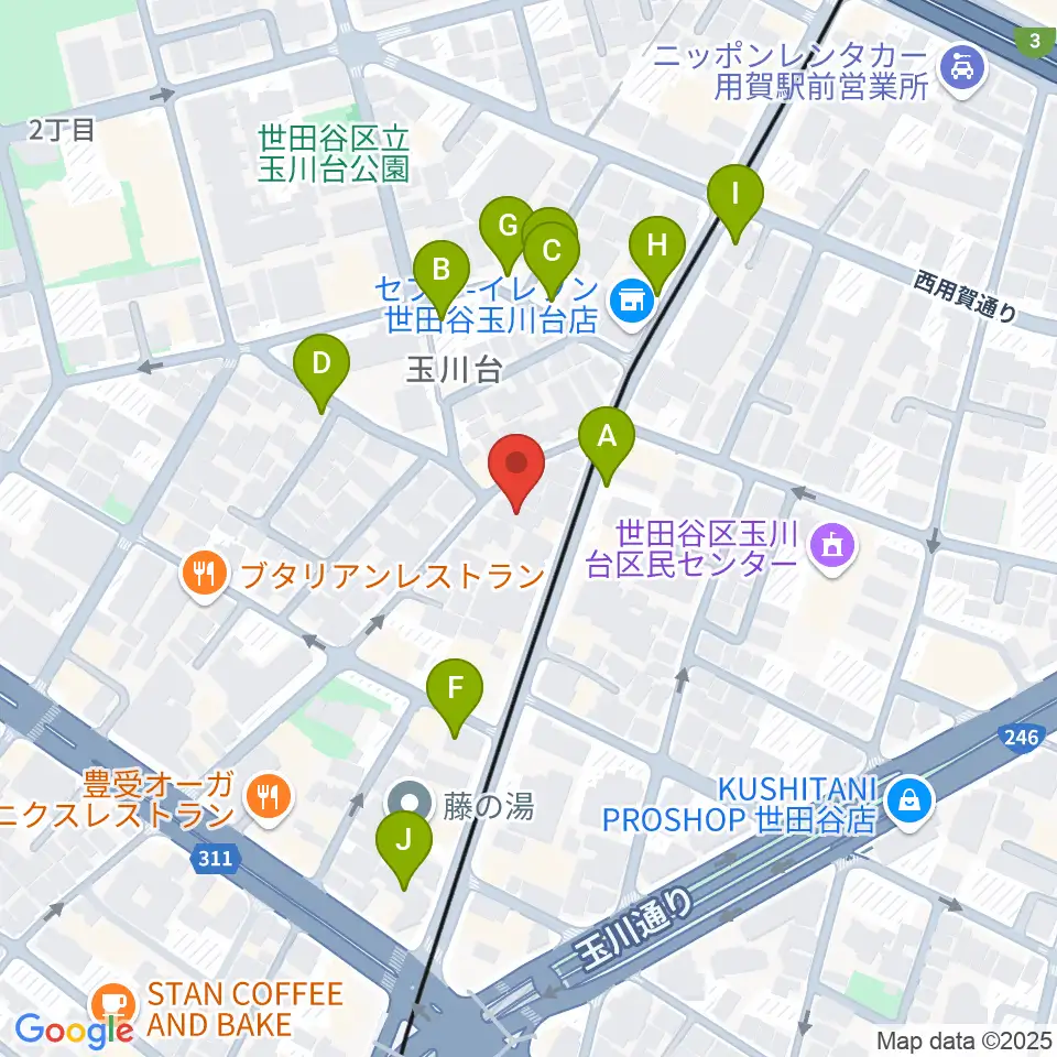 マイカミュージックラボラトリー周辺の駐車場・コインパーキング一覧地図