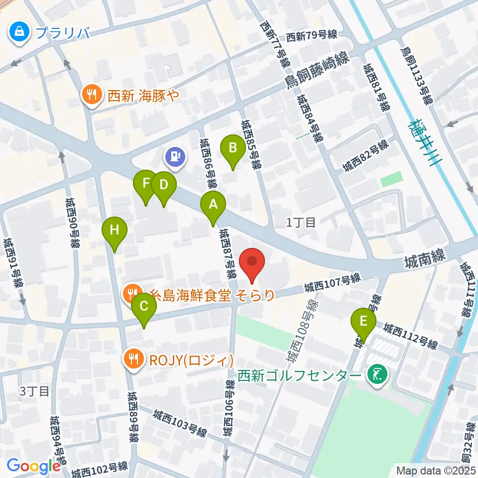 ソルフェ音楽専門学院周辺の駐車場・コインパーキング一覧地図