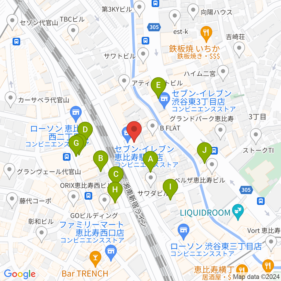 日本ピアノ調律・音楽学院周辺の駐車場・コインパーキング一覧地図