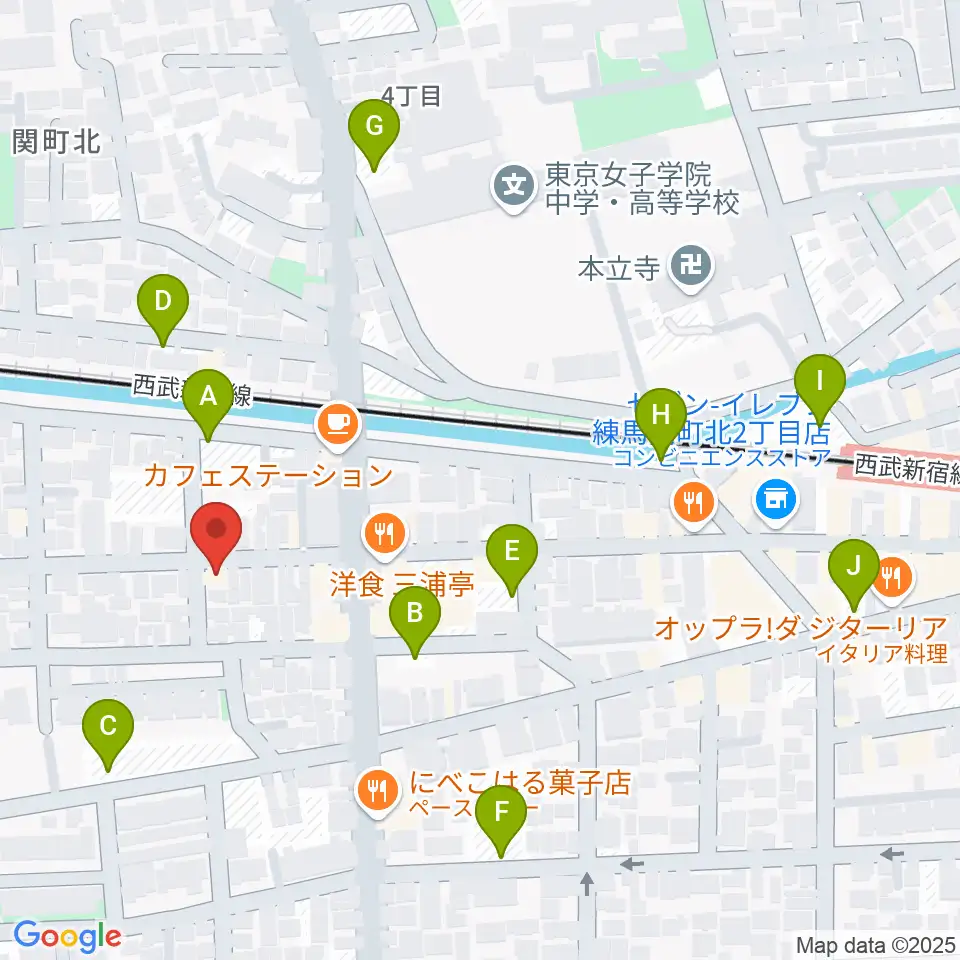 べっら・ぼーちぇ音楽院周辺の駐車場・コインパーキング一覧地図
