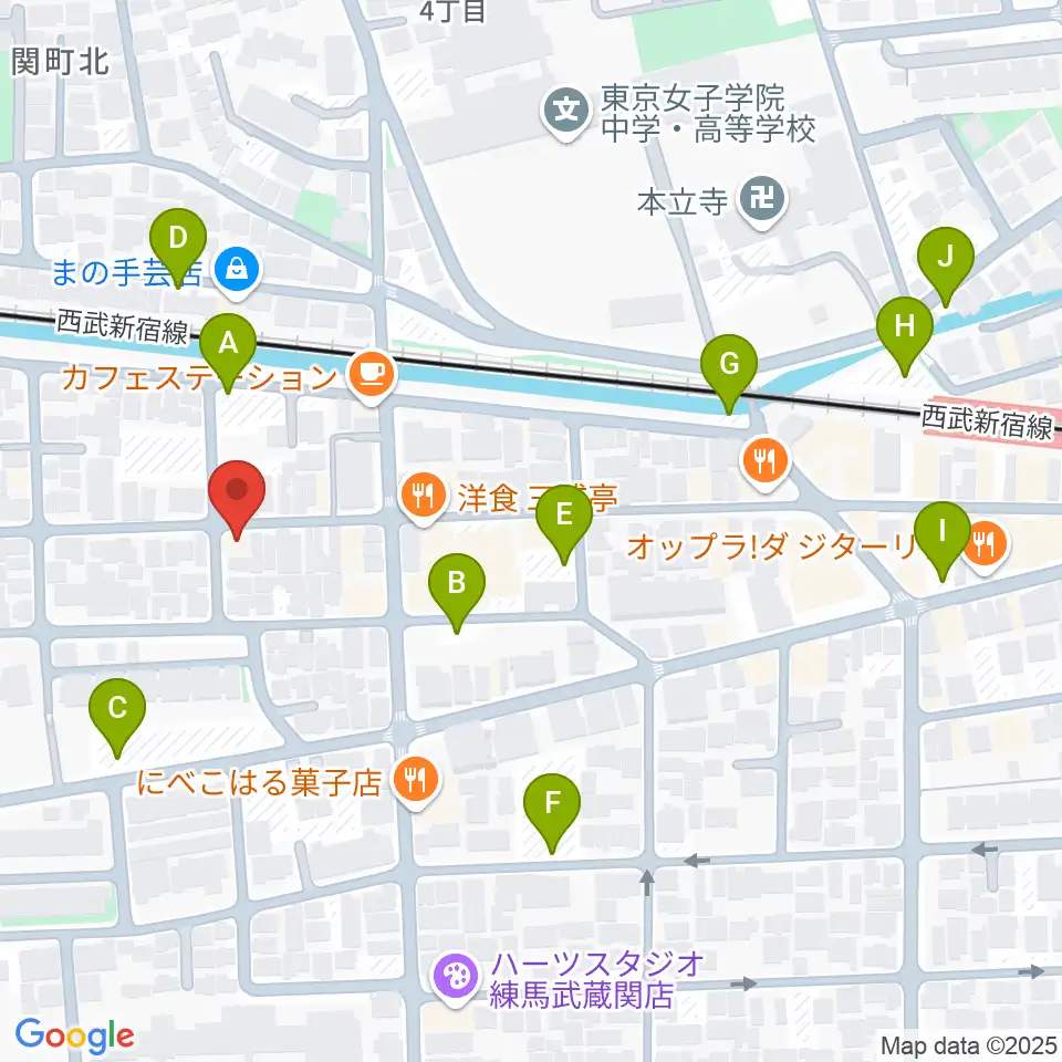 べっら・ぼーちぇ音楽院周辺の駐車場・コインパーキング一覧地図
