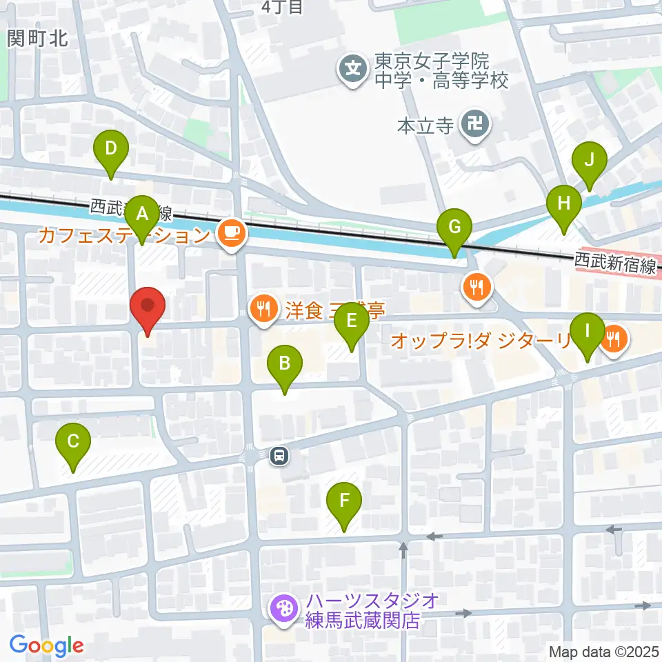 べっら・ぼーちぇ音楽院周辺の駐車場・コインパーキング一覧地図